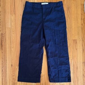 Frank & Eileen 14 Kinsale Performance Navy Blue Chino Pants zip great condition